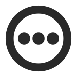 Menu Kebab Horizontal Circle SVG Icon